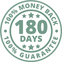 180 Days money back guarantee